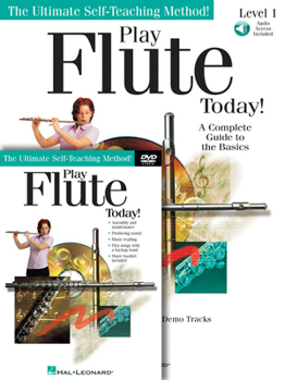 Paperback Play Flute Today! Beginner's Pack: Book/Online Audio/DVD Pack Book