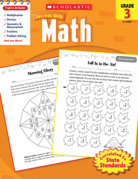 Paperback Scholastic Success with Math: Grade 3 Workbook Book