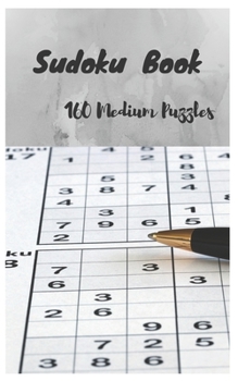 Paperback Sudoku book, 160 Medium Puzzles: Free Times 162 Pages - (5 x 8 inches) Book