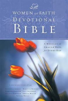 Hardcover Women of Faith Devotional Bible: New King James Version ; A Message of Grace & Hope for Every Day Book