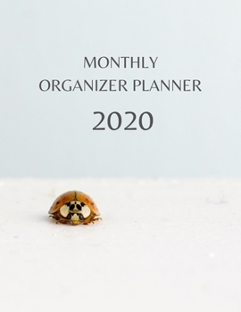 Monthly Organizer Planner: 2020 Year At A Glance Calendar and Organizer