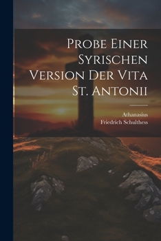 Paperback Probe Einer Syrischen Version Der Vita St. Antonii [Syriac] Book