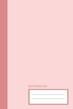Notebook: Peach College Ruled Notebook | College Lined Journal | Pastel Color Notebook | 6x9inch 100 pages