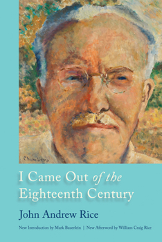 I came out of the eighteenth century - Book  of the Southern Classics