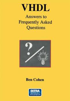 Hardcover VHDL Answers to Frequently Asked Questions Book