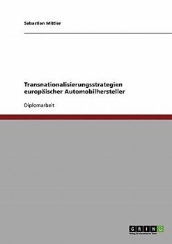 Paperback Transnationalisierungsstrategien europäischer Automobilhersteller [German] Book