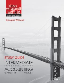 Paperback Study Guide to Accompany Intermediate Accounting, Volume 1: Chapters 1 - 14 Book