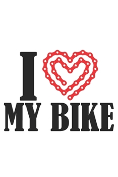 i heart my bike: 6x9 inch | lined | ruled paper | notebook | notes
