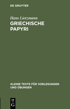 Hardcover Griechische Papyri [Greek, Ancient (To 1453)] Book