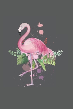 Colorful Flamingo: Cool  Animated  Flamingo Design Notebook Composition Book Novelty Gift (6"x9") Dot Grid Notebook to write in