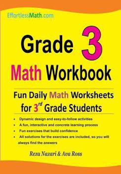Paperback Grade 3 Math Workbook: Fun Daily Math Worksheets for 3rd Grade Students Book