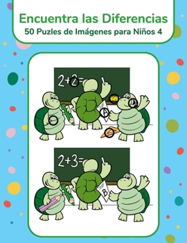 Paperback Encuentra las Diferencias - 50 Puzles de Imágenes para Niños 4 [Spanish] Book