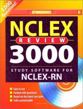 CD-ROM NCLEX Review 3000: Study Software for NCLEX-RN (User's Manual with CD-ROM for Windows and Macintosh) Book