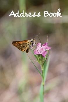 Address Book.: (Flower Edition Vol. B42) Glossy And Soft Cover, Large Print, Font, 6" x 9" For Contacts, Addresses, Phone Numbers, Em