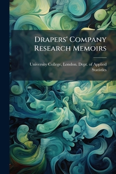 Paperback Drapers' Company Research Memoirs: Biometric Series Book