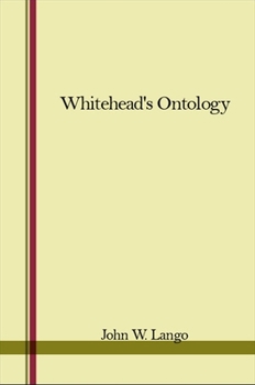 Hardcover Whitehead's Ontology Book