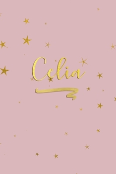 Celia: Personalized Journal to Write In | Rose Gold Line Journal