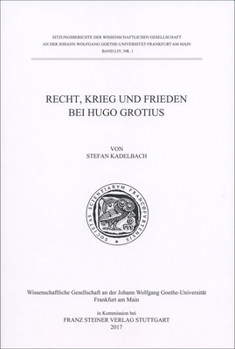 Paperback Recht, Krieg Und Frieden Bei Hugo Grotius [German] Book