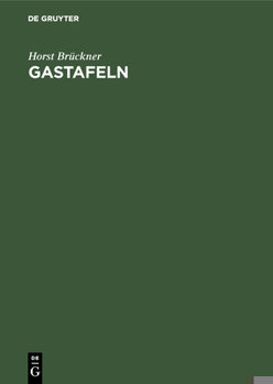 Hardcover Gastafeln: Physikalische, Thermodynamische Und Brenntechnische Eigenschaften Der Gase Und Sonstigen Brennstoffe Sonderdruck Aus Handbuch Der Gasindust [German] Book