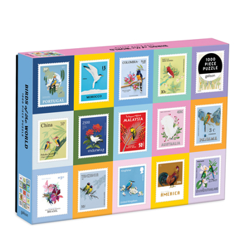 Galison Birds of The World Puzzle, 1,000 Pieces, 27” x 20'' – Jigsaw Puzzle Featuring Artwork from Diana Beltrán Herrera – Thick, Sturdy Pieces, Challenging Family Activity, Makes a Great Gift