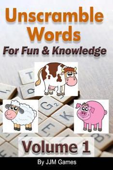 Paperback Unscramble Words For Fun And Knowledge Volume 1 Book