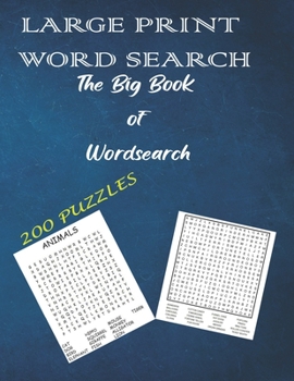 The Big Book of Wordsearch: Large Print Word Search