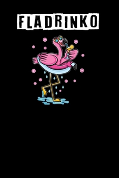 Paperback Fladrinko: A5 Punkteraster Notizbuch f?r Flamingo, Vogel, Party Liebhaber [German] Book