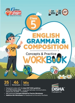 Paperback Perfect Genius Class 5 English Grammar & Composition Concepts & Practice Workbook Follows NEP 2020 Guidelines Book
