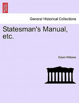 Paperback Statesman's Manual, etc. Book