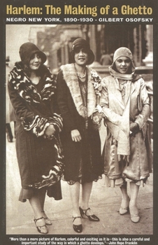 Paperback Harlem: The Making of a Ghetto: Negro New York 1890-1930 Book