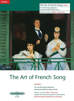The Art of French song (#2), 19th and 20th century repertoire, Medium / Low Voice