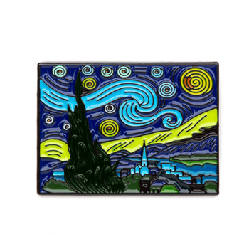 Today is Art Day, Enamel Pin, Vincent Van Gogh, The Starry Night, TIADPINSTARRY