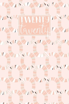 Paperback 2020: A5 Diary Week on 2 Pages to View WO2P Journal - Horizontal Weekly Planner - Pretty Coral Pink Circles Pattern Book