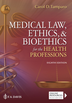 Paperback Medical Law, Ethics, & Bioethics for the Health Professions Book