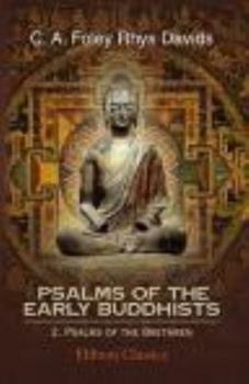 Paperback Psalms of the Early Buddhists: 2. Psalms of the Brethren Book