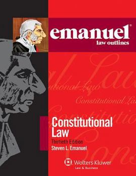 Paperback Constitutional Law (Emanuel Law Outlines) Book