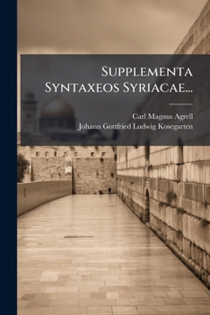 Paperback Supplementa Syntaxeos Syriacae... [Latin] Book