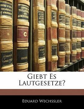 Paperback Giebt Es Lautgesetze? [German] Book