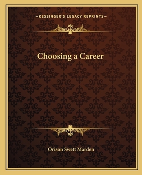 Paperback Choosing a Career Book
