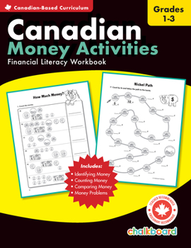 Paperback Canadian Money Activities Grades 1-3 Book