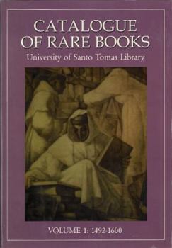 Hardcover Catalogue of Rare Books Volume 1 1492-1600 Book