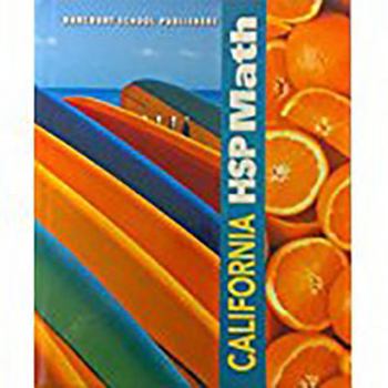 Hardcover Harcourt School Publishers Math California: Student Edition Grade 3 2009 Book