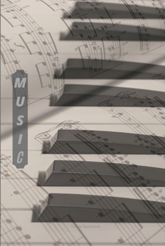 Music Notebooks: Manuscript Music Notation Paper,Journal, Christmas Gift (100 Pages, 6 x 9)