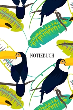 Notizbuch: Punktraster A5 Tukan Grün Heft für Notizen Lettering Skizzen | Dot Grid Journal | Gepunktetes Tagebuch 120 Seiten mit Punktpapier (German Edition)