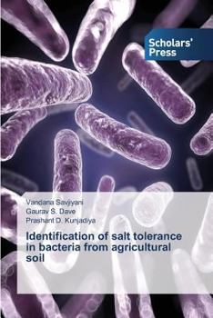 Paperback Identification of salt tolerance in bacteria from agricultural soil Book