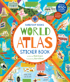 Paperback Barefoot Books World Atlas Sticker Book