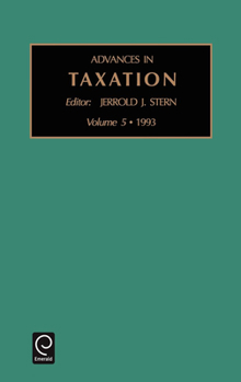 Hardcover Advances in Taxation Book