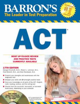 Paperback Barron's ACT [With CDROM] Book
