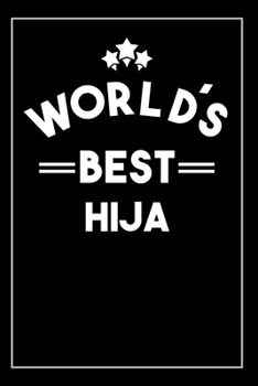 Paperback Worlds Best Hija: Blank Lined Notebook Book