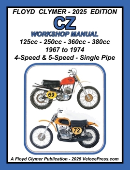 CZ 125cc - 250cc - 360cc - 380cc WORKSHOP MANUAL 1967-1974 SINGLE EXHAUST